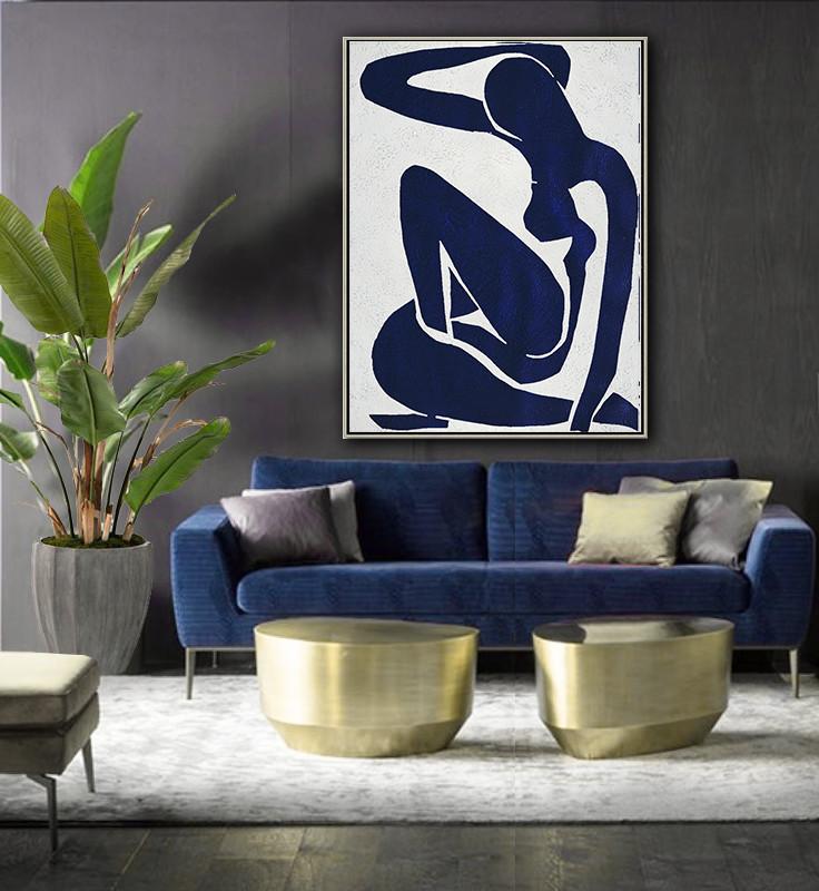 Navy Blue Nude Art #NV270B - Click Image to Close